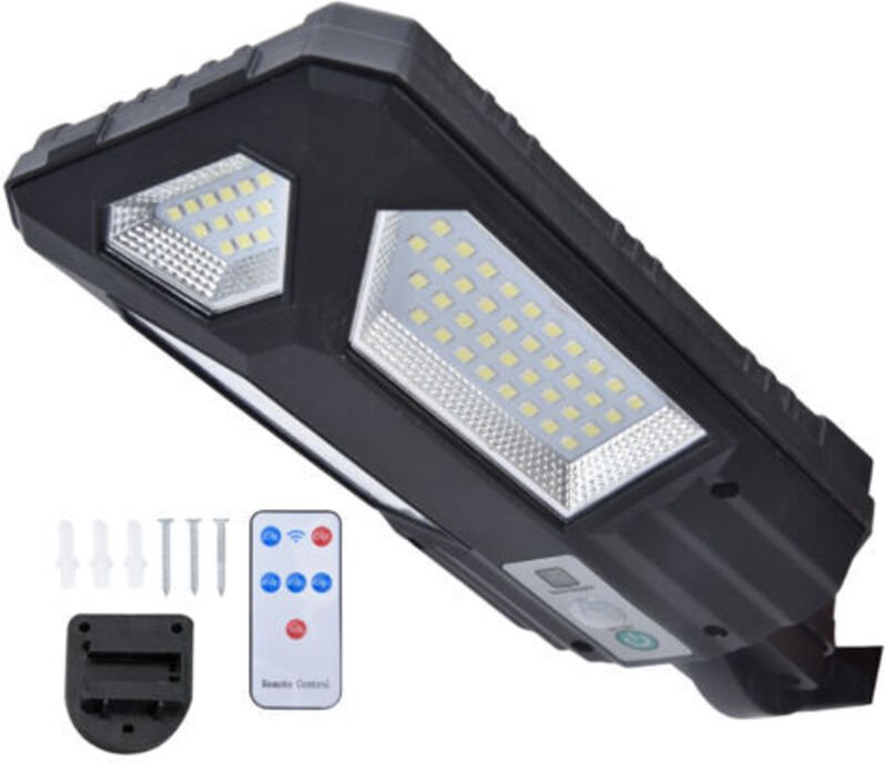 87-LED-Solar-Gartenleuchte mit Bewegungsmelder, IP65 wasserdichte Außenwandleuchte mit Fernbedienung für den Garten