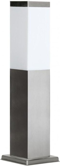 Quadratischer Gartenpfahl 45 cm 1xE27 silber IP44 SU-MA Inox SS802-450