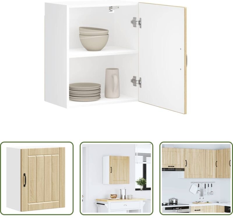 Küchenmöbel - Küchen-Hängeschrank Lucca Sonoma-Eiche Holzwerkstoff