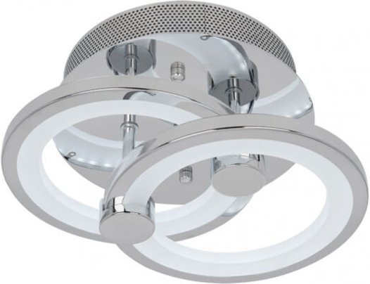 Fabrilamp - deckenleuchte sydney 32w 3000-4000-6500k chrom 14x30x20 cm 4160 lm dimmbar, memory und fernbedienung