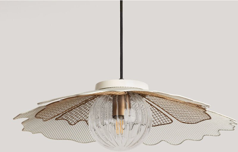 Pendelleuchte Metall und Glas Pianella Gold