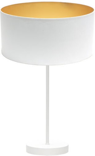 Anuska hohe Tischleuchte 1xe27 weiß/weiß-gold 62x30x30 cm