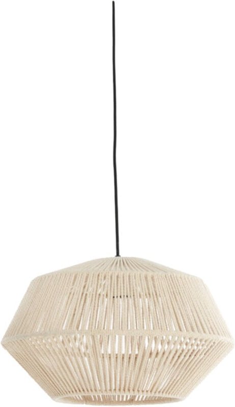 Hängeleuchte - Deya - beige - jute - drahtlampe - Light&living