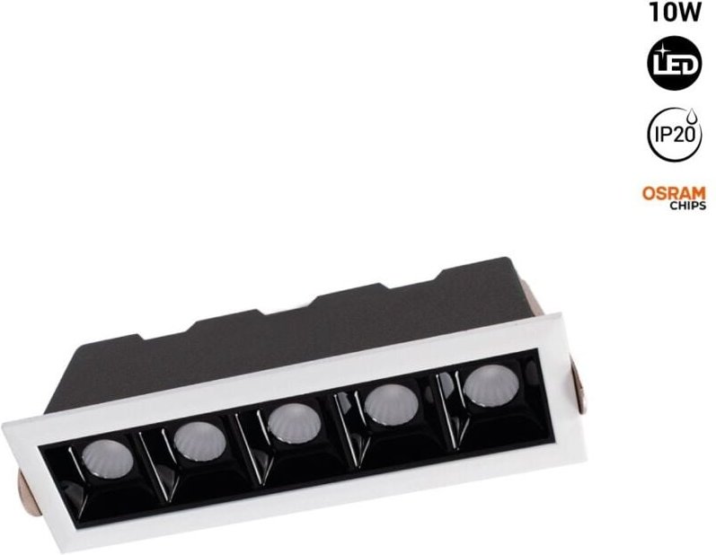 Einbaustrahler 10W osram led UGR18 CRI90