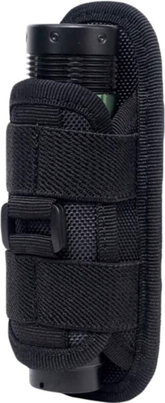 Tonchean - Um 360 Grad drehbares taktisches Taschenlampenholster, Gürtelholster, tragbarer Taschenlampenhalter, Jagdbele...