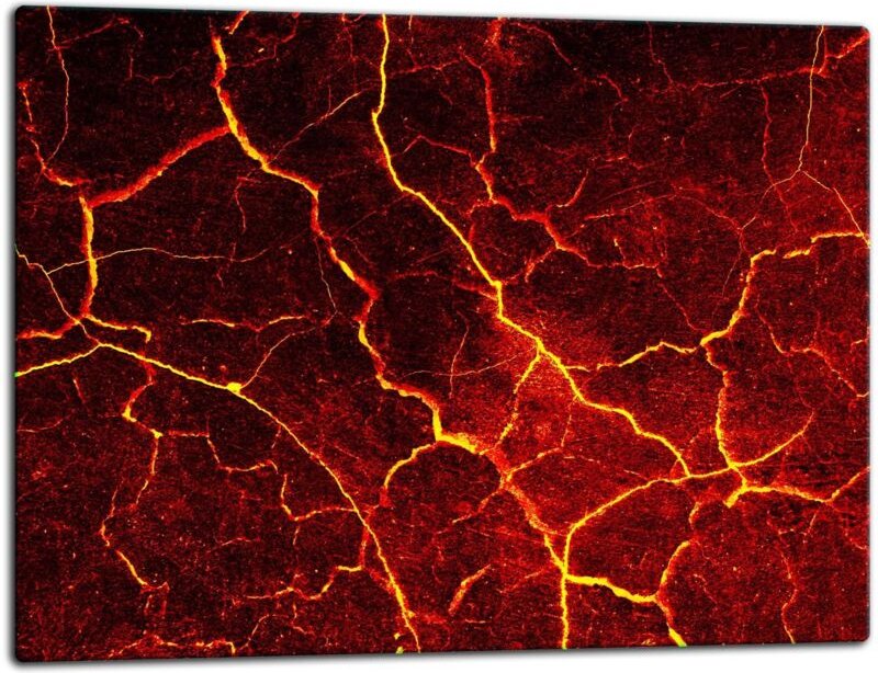 GlassplattenschneideBrett 52x40 Lava