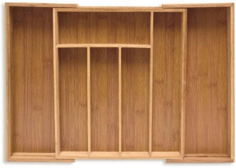 Northix - Besteckkasten bambus ausziehbar 883041