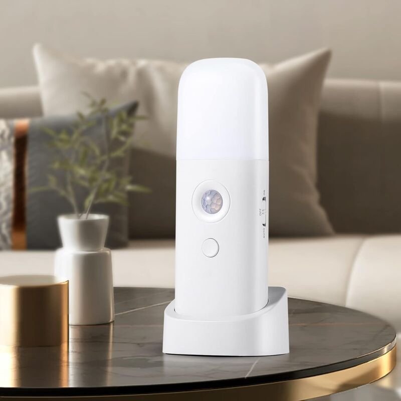 Wiederaufladbare LED-Nachtlampe für Erwachsene, Bewegungsmelderlampe für den Innenbereich, 5 einstellbare Helligkeitsstu...