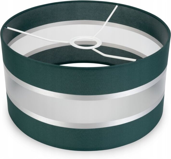 Moderner Lampenschirm 35cm Chromstreifen Auswahl Aus 8 Farben