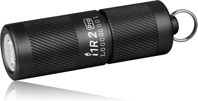 I1R2 PRO Mini-Schlüsselanhänger-Taschenlampe, EDC-LED-Taschenlampe, wiederaufladbar über USB-Kabel Typ C, 180 Lumen (sch...