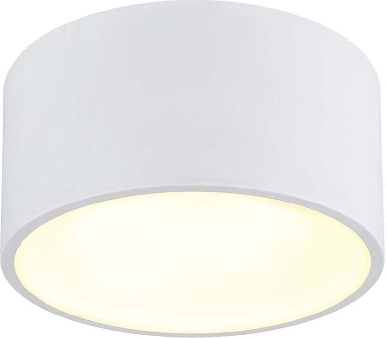 LED Deckenleuchte Deckenlampe Wohnzimmerleuchte Kunststoff weiß opal D 15 cm