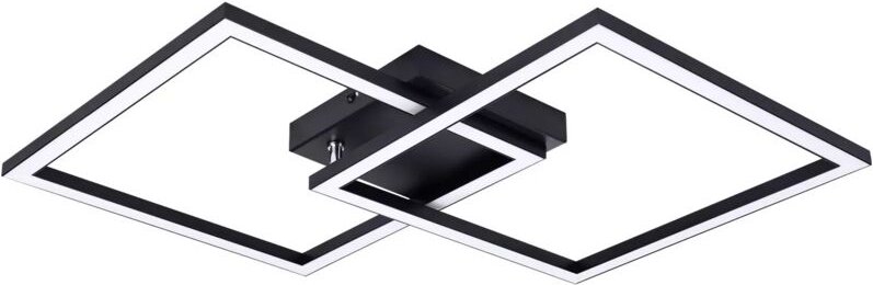 Deckenlampe led Deckenleuchte Küche - Schwarz Wohnzimmerlampe 24W Schlafzimmerlampe Modern Design Küchenlampe 3000K Warm...