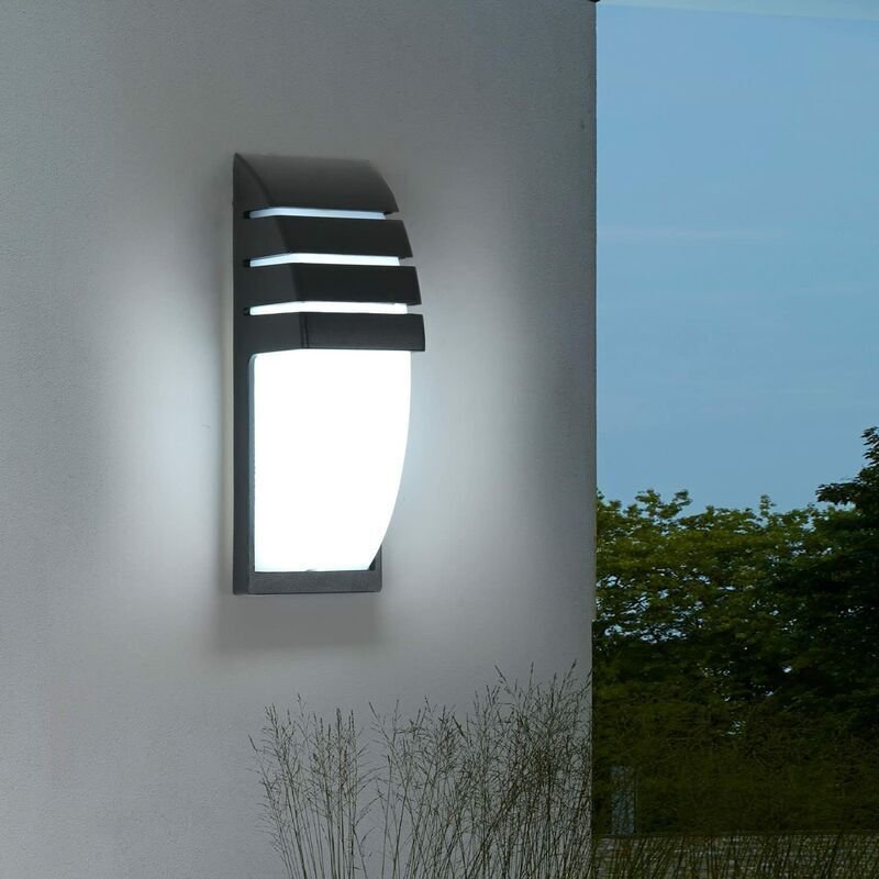 Applique murale extérieure LED Lampe murale Blanc froid 6000K Étanche IP65 Pour entrée Couloir Cour Jardin Terrasse Balc...