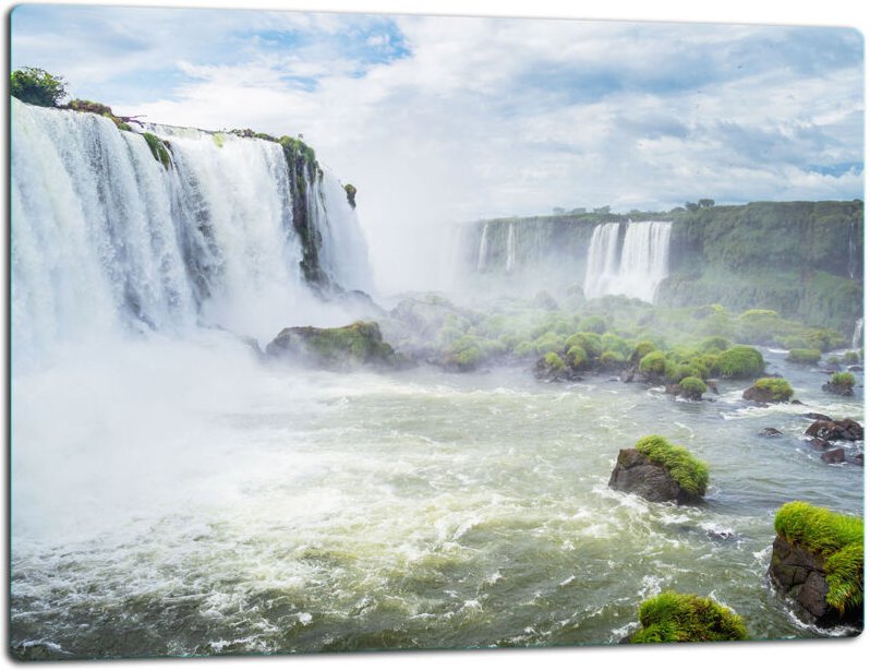 Thumbnail - Glasschild Schneidebrett 52x40 Natursser