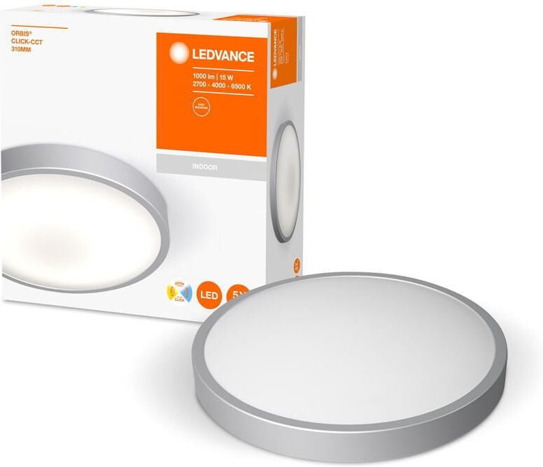 LEDVANCE 4058075651739 Orbis CTT LED-Deckenleuchte 15 W Weiß