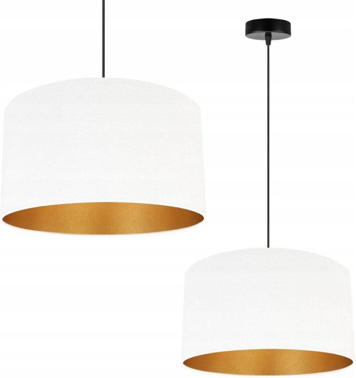 Hängelampe Deckenleuchter Goldener Samt Lampenschirm