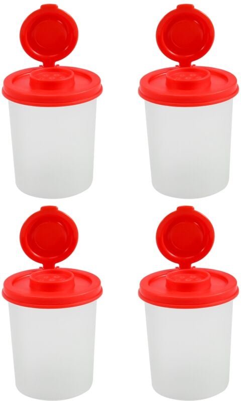 Tlily - 4 stücke Salz und Pfeffer Streuer Feuchtigkeitsfester mit Abdeckungen Deckeln Luftdichter GewüRz Dosen Aus Kunst...