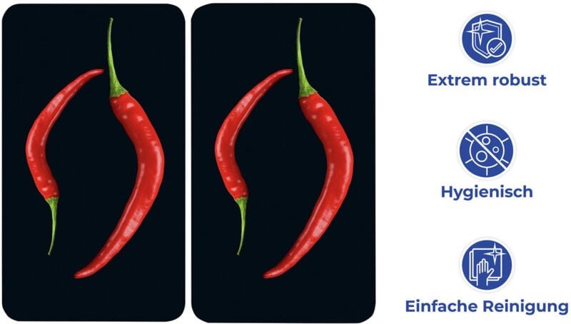 Abdeckplatte Universal Peperoni Duo, 2er Set - Wenko