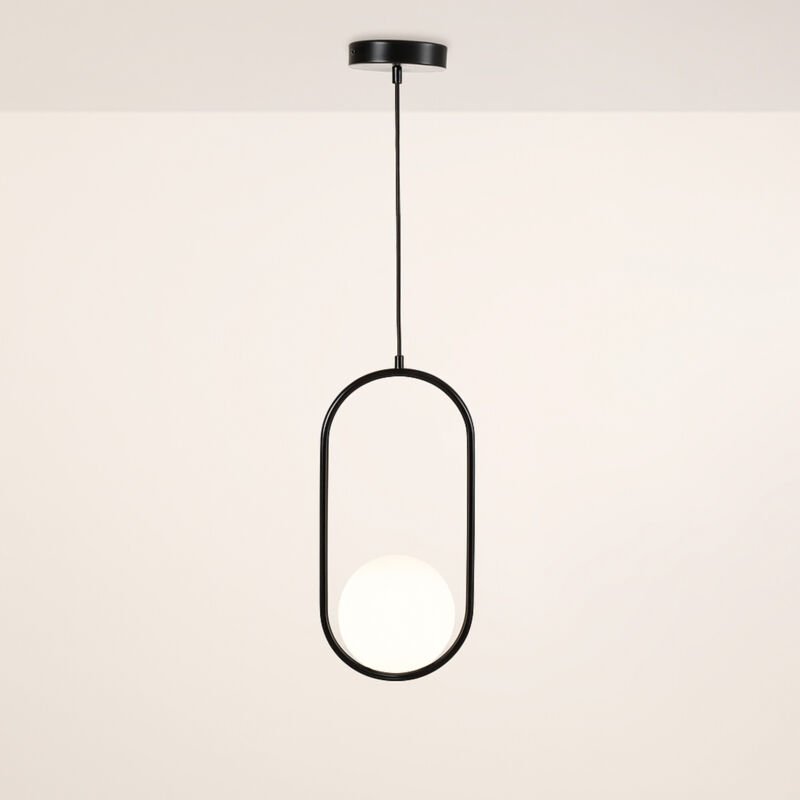 Glaskugel-Pendelleuchte „JOHN“ - E27 - Ø 15cm