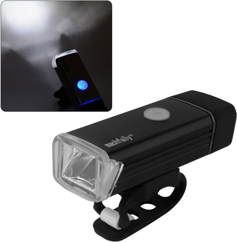 Trade Shop Traesio - Trade Shop - fanale faro torcia luce led 180 lumen für bicicletta ricaricabiabile calam -