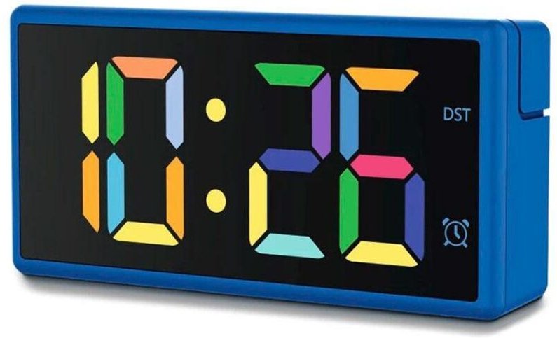 Hama Ibiza Digitaler Wecker Blau mit USB-Anschluss