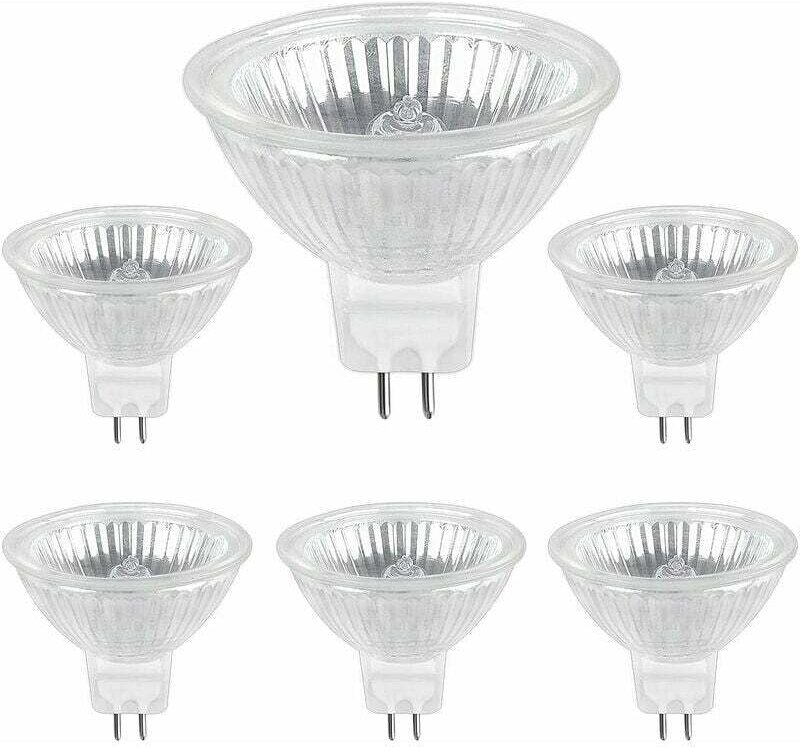 Shining House - GU5.3 35 w 12 v Halogenlampe, MR16 Halogen-Spot-Glühbirne, 6er-Pack,