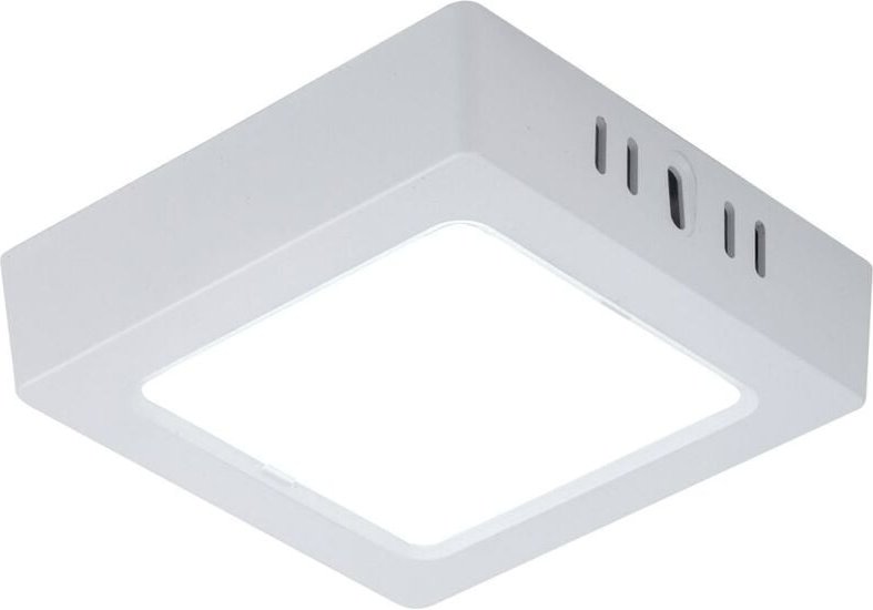 Led Deckenleuchte Wohnzimmerleuchte Flurlampe Aufbau-Panel quadratisch Küchenleuchte, Kunststoff weiß, 6W 660lm 6500K ka...