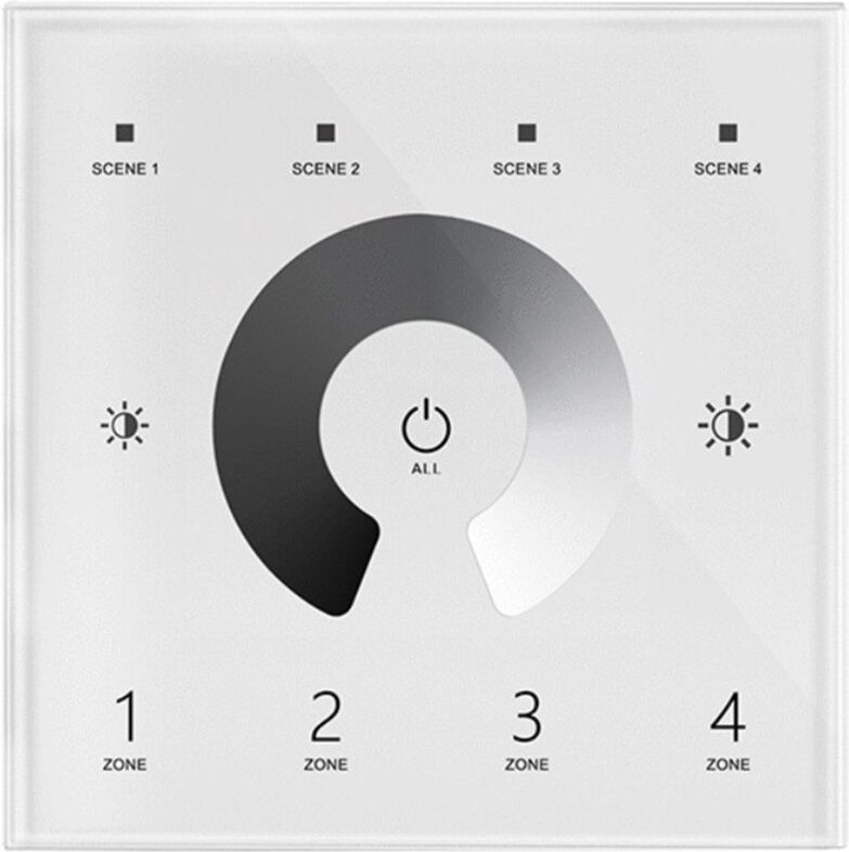 Dimmer Master dmx Touch Einfarbig 4 Zonen Einfarbig