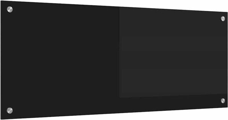Küchenrückwand Schwarz 100 x 40 x 0,8 cm Gehärtetes Glas vidaXL