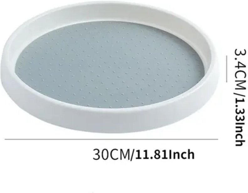 360° drehbares, rutschfestes Gewürzregal mit Drehteller und breiter Basis für Küchengewürze