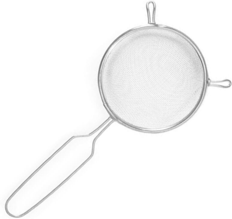 Dichtes Stahlsieb zum Abseihen und Pressen, Durchmesser 120 mm - Hendi 635001