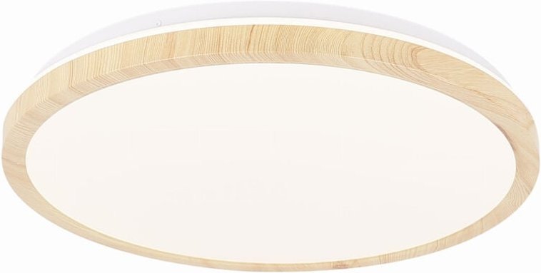 Gandava Deckenleuchte, 36w Led-Deckenlampe Aus Weissem Holz, 4000k
