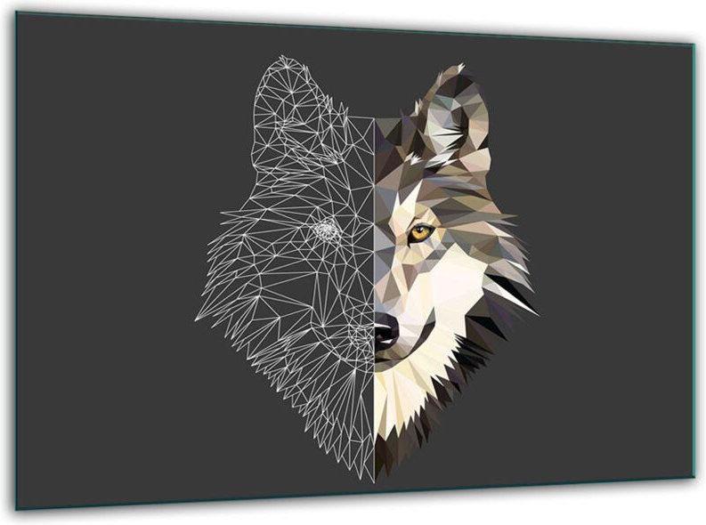 GlasHackbrett Mythos 30 x 22 Wolfstemperatur