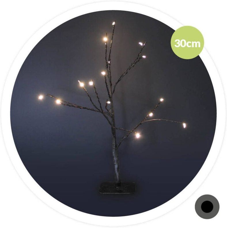 GSC - Cumia led Dekobaum 30cm 2xAA Schwarz