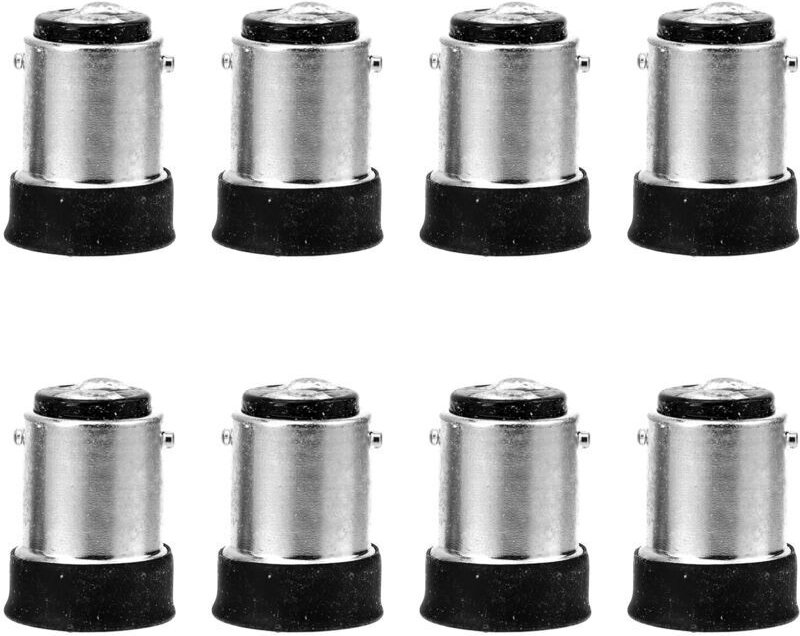 B15 auf E14 Lampenfassung-Adapter, 8-teilig, Lampenadapter, Adapter für mittlere Lampenfassung