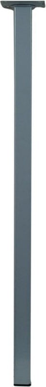 Thumbnail - Hettich - Tischbein Aluminium-Optik 25 x 25 x 800 mm Stahl, 1 Stück Möbelfüsse