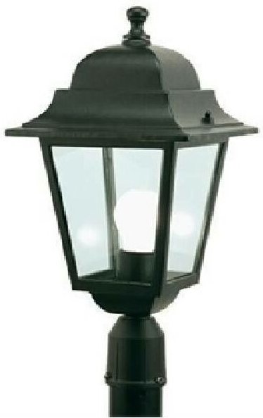 Palo quadrata nera 60mm 401/06