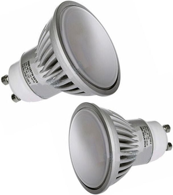 Trade Shop Traesio - Trade Shop - Strahler Lampe led Birne smd 7W GU10 Kaltes warmes Licht 610 lmn -