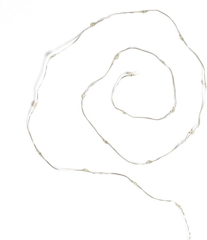 LED-Girlande Außen Transparent Kaltweiß 6m 6000K Kaltweiß