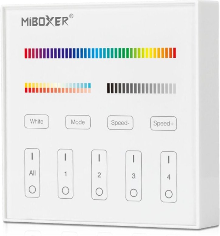 Rgb + cct Touch-Steuerung 4 Zonen - Weiß - Milight