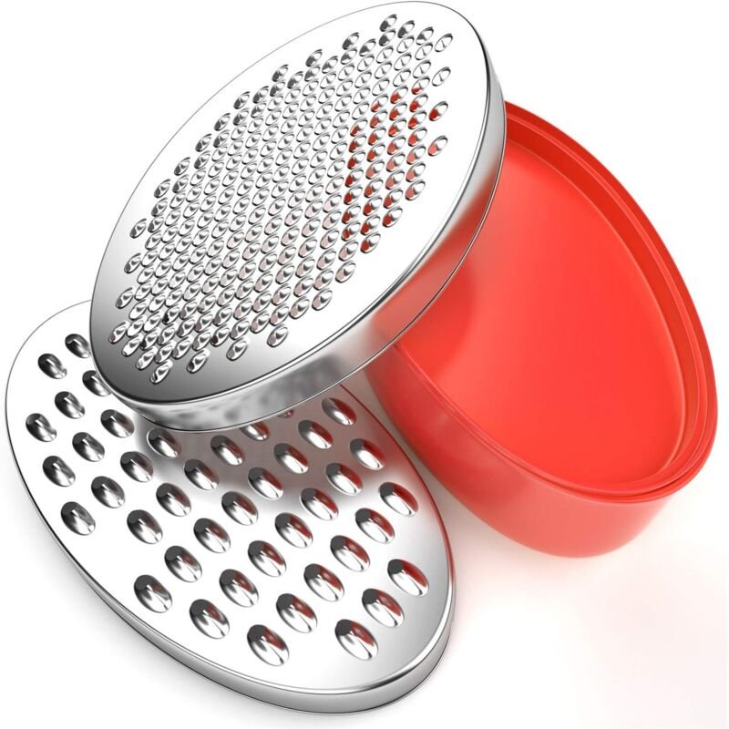 BINSENI BPA-freie Käsereibe mit Frischhaltebehälter und Deckel, geeignet für Käse, Gemüse und Schokolade, 17,5 x 12,5 x ...