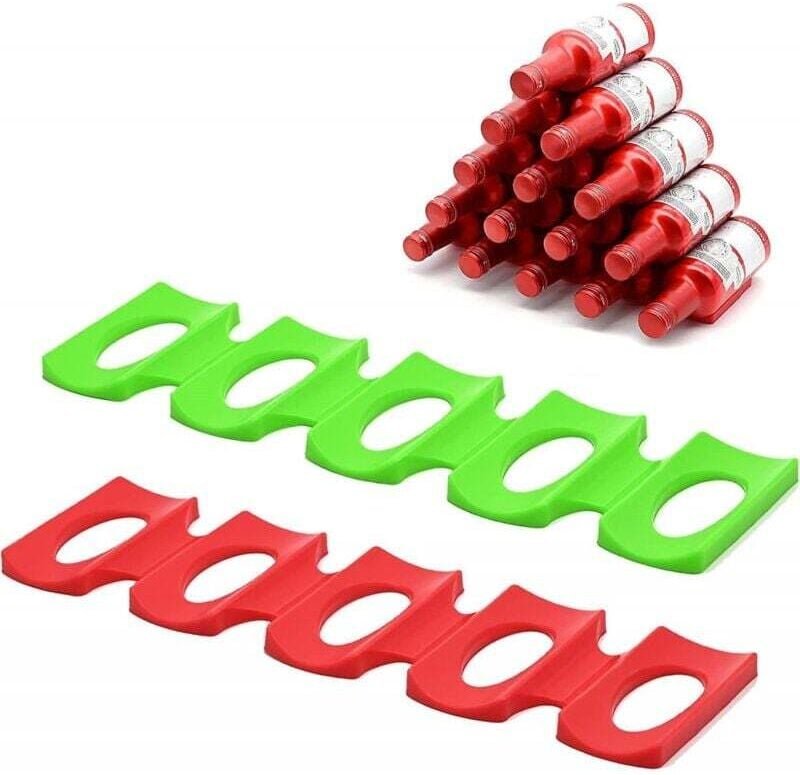 Flaschen- und Dosenständer für den Kühlschrank, rutschfestes, zusammenklappbares Flaschenregal aus Silikon, Bierdosen-Or...