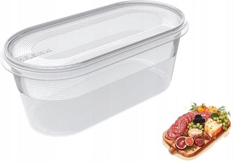 Helsinki Transparenter Lebensmittelbehälter 800 ml Plast Team