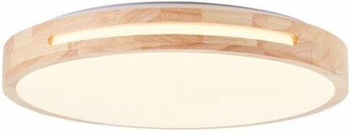 Woodbury led Deckenleuchte 39cm holz hell/weiß 1x led integriert, 24W led integriert, (Lichtstrom: 2100lm, Lichtfarbe: 2...