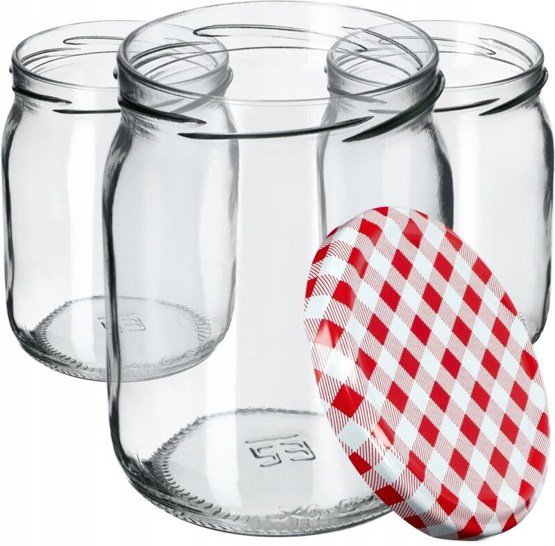 Thumbnail - Marmeladengläser 540 ml mit Schraubdeckel, Marmeladengläser, Einmachgläser für Gurken (48 Stüc - Kadax