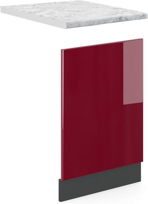 Thumbnail - Frontblende R-Line, Rot, 45 cm , ap Marmor Vicco