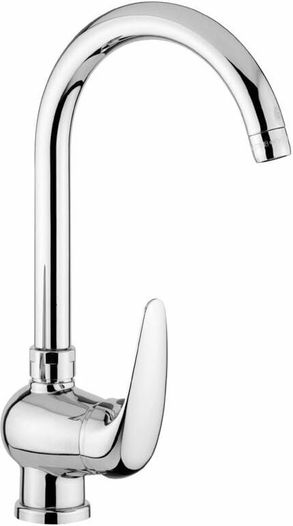 Paffoni - Duemila Serie DU180CR Spültisch-Einhandbatterie mit schwenkbarem Auslauf Verchromt - Messing