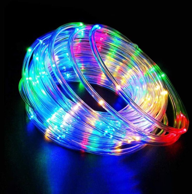20 m Solar-Lichtergirlande, mehrfarbig, 200 LEDs, PVC-Außenlichtschlauch, IP68 wasserdicht, für Partys, Neujahr, Weihnac...