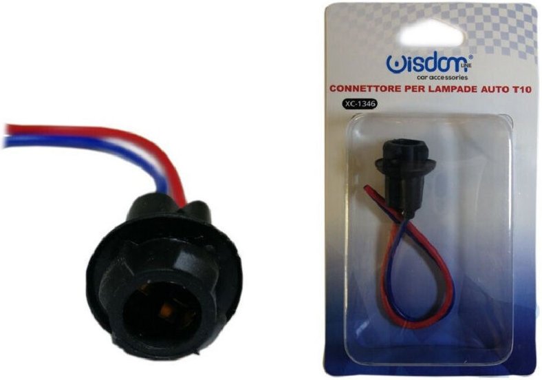 Trade Shop Traesio - Trade Shop - auto lampenanschluss T10 stecker version W5W buchse W2 1X9 5D lampen XC-1346 -