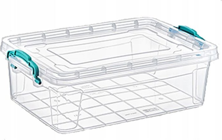 GESCHLOSSENER BEHÄLTER 6,2 L 36,5 x 23,5 x 12 cm FÜR LEBENSMITTEL, KLEINE GEGENSTÄNDE, KLEIDUNG